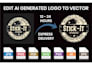 edit and vectorize your old or ai generated logo